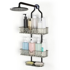 3-Tier Shower Caddy Hanging Bathroom Organizer Overhead Shower Storage Shelf