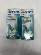 2 - Nicorette 4mg Gum Pkgs - 20 Pcs Per Pk- WHITE ICE MINT