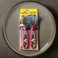 Disney Baby's 1st Fork  Spoon The First Years BPA Free Stainless Steel 9M 