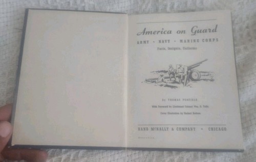 Vintage Rand McNally AMERICA ON GUARD 1941 Hardcover Book 5828 - Picture 2 of 8