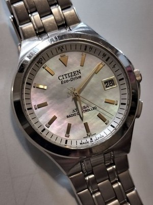Citizen Attesa H110 Solar Titanium Watch, Analog Display wrist 19cm/7.5in NA