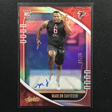 2020 Absolute Marlon Davidson Rookie Auto Red 42/75