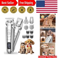 Luxury Small Dog Clippers Paw Trimmer - Low Noise 4-in-1 Grooming Kit