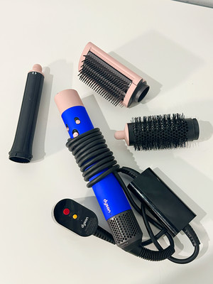 Dyson Special Edition Airwrap Multi-Styler Long Blue -Used (3 attachments)