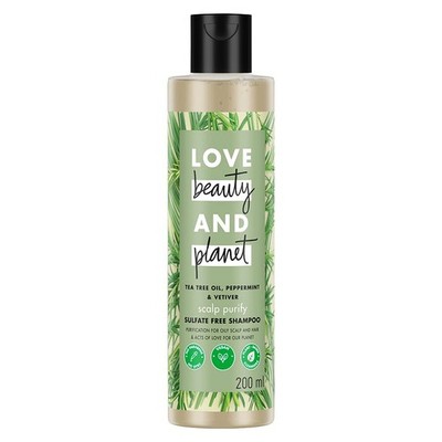 Love Beauty & Planet Shampoo 200ml | Tea Tree, Peppermint, Sulfate-Free