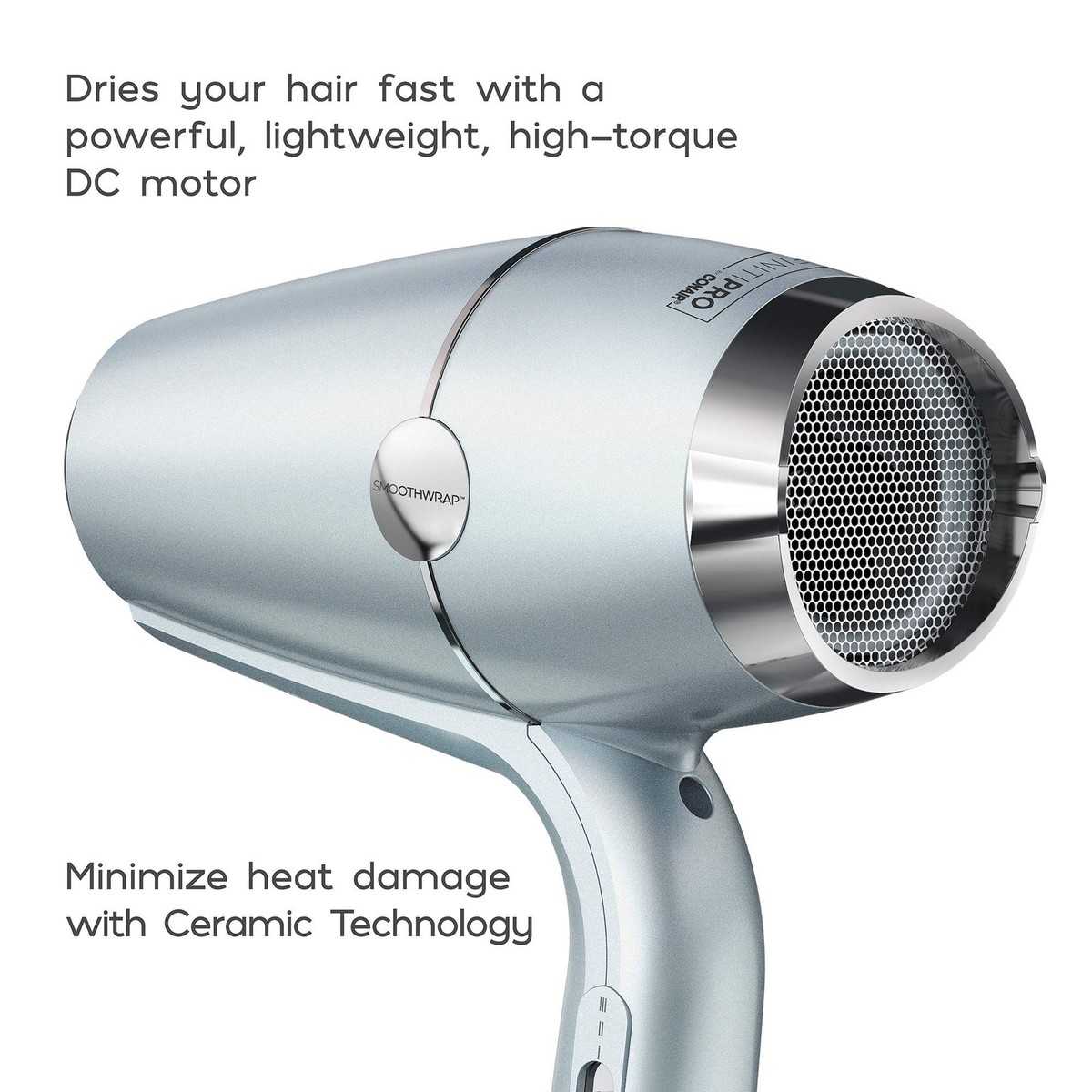 INFINITIPRO BY SmoothWrap Hair Dryer with Diffuser Blow Dryer