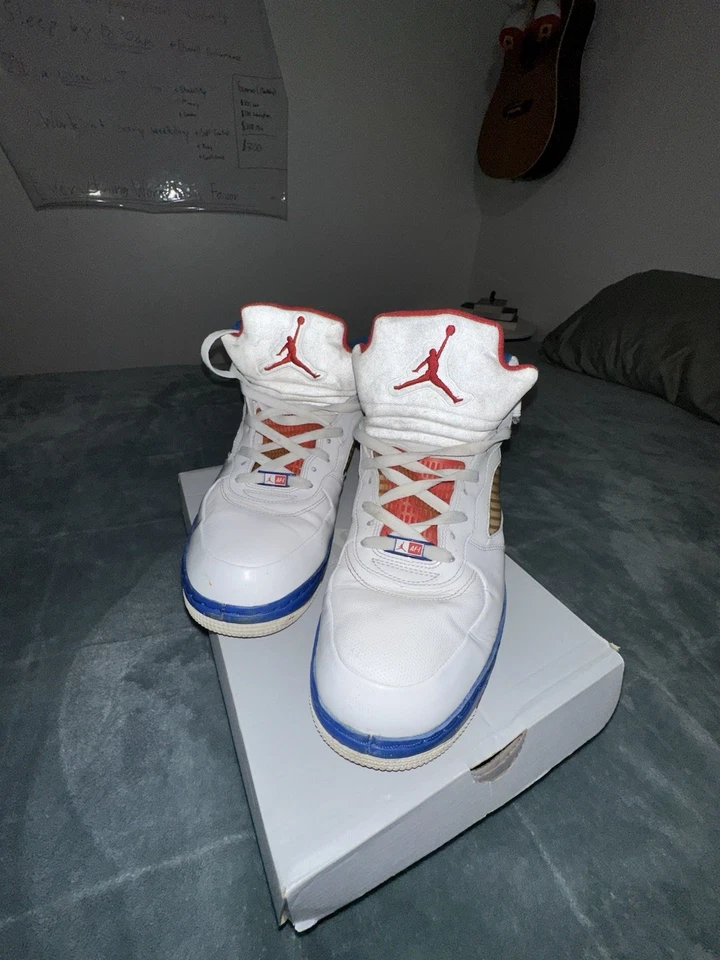 Air Jordan 5 Fusion Varsity красная синяя лента - Изображение 3 из 4