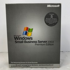 Microsoft Windows Small Business Server 2003 Premium Edition w/Keys 5 Licenses