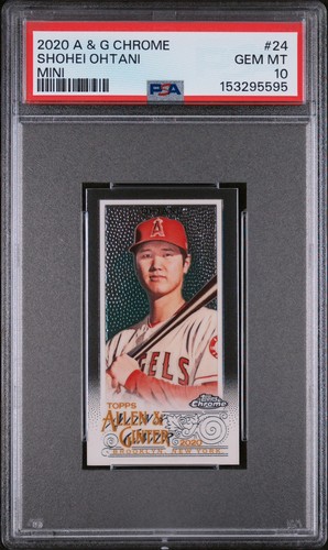 PSA Gem Mint 10 - 2020 Allen & Ginter Chrome Mini #24 Shohei Ohtani Pop 4 🔥