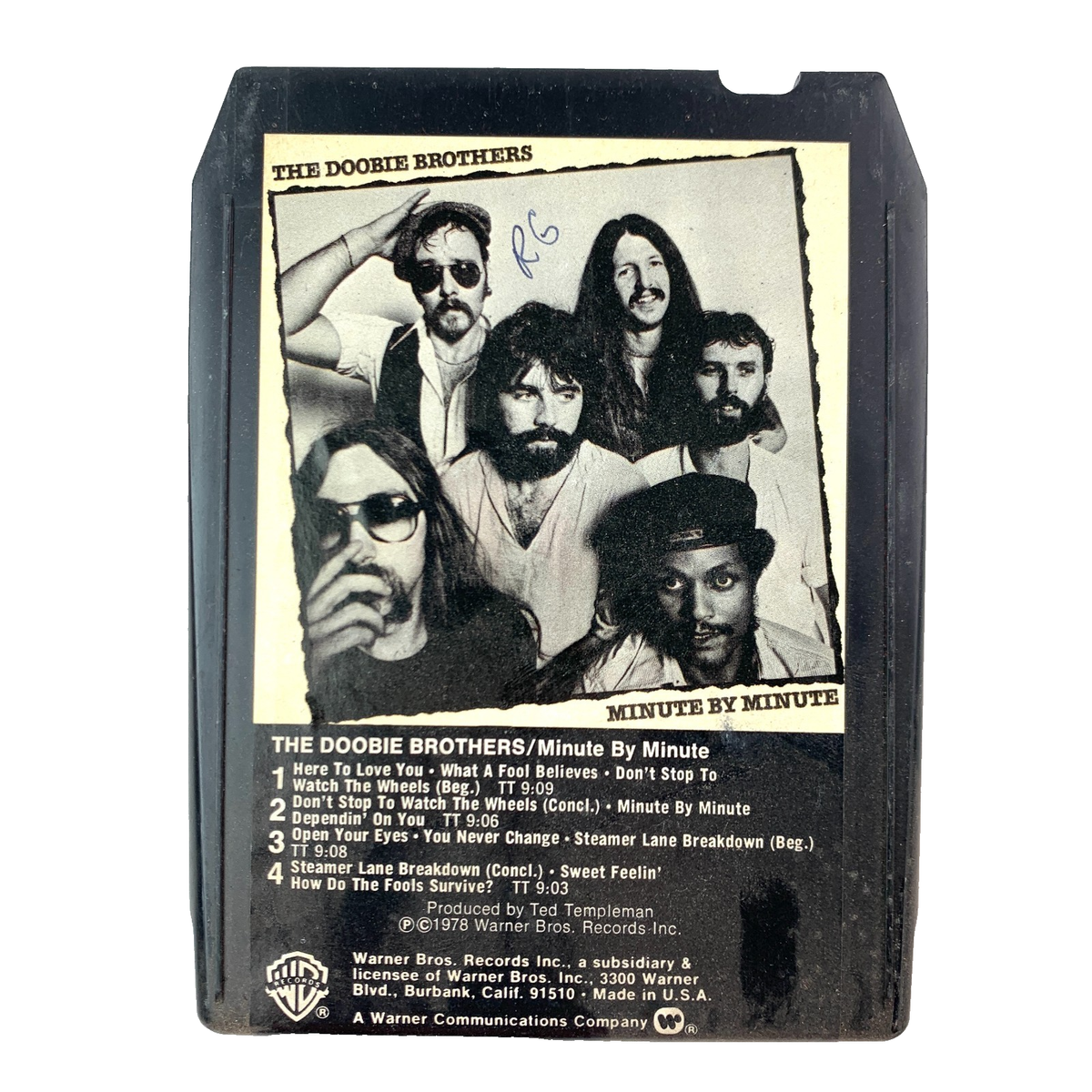 Doobie Brothers Minute By Minute 8-Track Tape M8-3193 Warner Bros