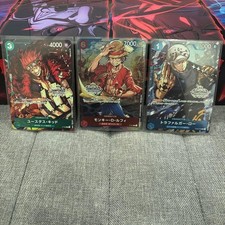 Set completo ONE PIECE Card Japanese Championship Promo Rufy Law Kid