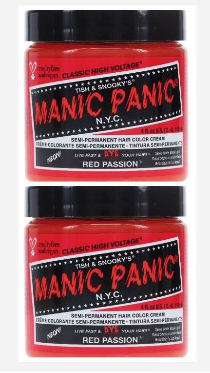 2X MANIC PANIC CLASSIC HIGH VOLTAGE RED PASSION 4  (  2 ) ~