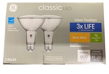 GE classic LED PAR30 Indoor Floodlight, Warm White 2700K, 10 watt, 900 lumens,