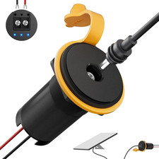 Starlink Mini 12V Adapter, RV Pass through Power Socket with DC 12V to 24V Step