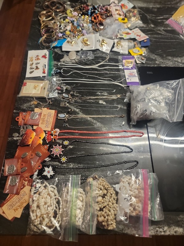6lbs of bulk costume jewelry lot