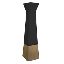 Heavy Duty Waterproof Patio Heater Cover with Zipper, 21x21x90 Inch, Black  Cam