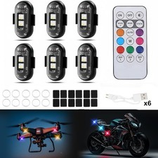 Rgb Led Strobe Lights 8 Colors Wireless Flashing Warning Lights Rechargeable Us