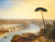 JMW Turner Rome from Mount Aventine Giclee Canvas Print 8x10 Wall Art Decor