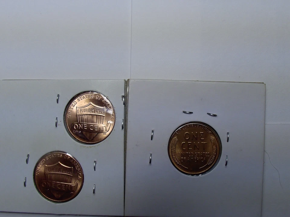 2025 P & D LINCOLN CENT BU + 1  1958  P LINCOLN WHEAT CENT BU - 3 COINS - Image 2 of 4