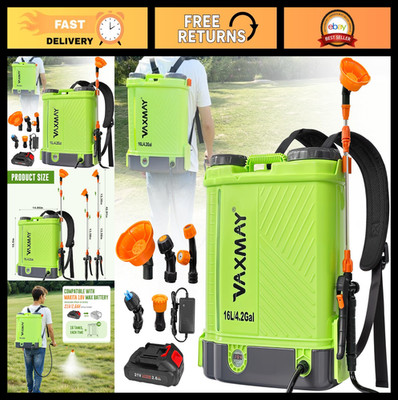 Battery Powered 4 Gallon Backpack Sprayer for Garden Weed Control