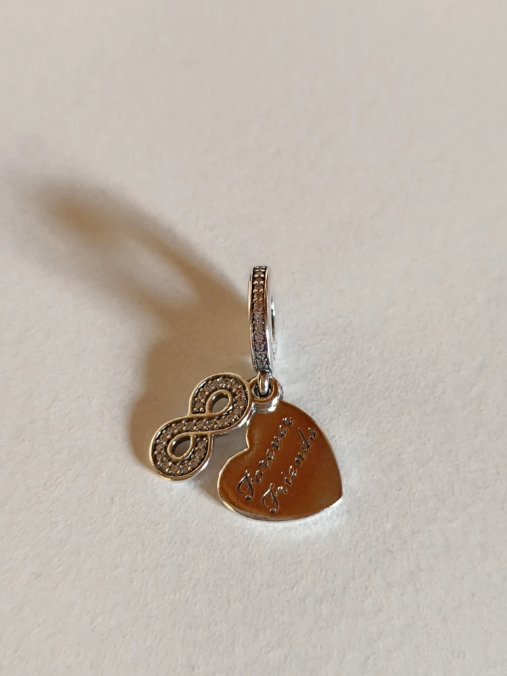 Pandora Forever Friends Heart Dangle Charm (791948CZ) - Bild 2 von 4