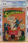 Superman #111 ~ 2/1957 ~ CGC Grade 5.5, Cream to Off-White Pages ~ New Slab!! ~