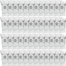 48 PK Yacht  Smith Kids Premium Cotton Crew Socks White Size 6-8 Boys Crew Sock