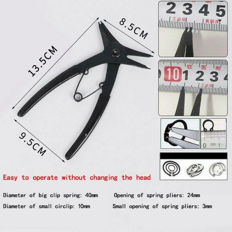 Toolwiz Internal Master Cylinder Snap Ring Pliers Heavy, 60 OFF