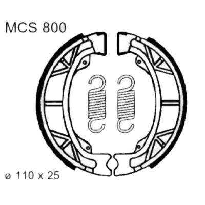 Bremsbacken TRW MCS800 Honda XL125 ST50 CB50 Kymco MXer150 Speedfighter 100