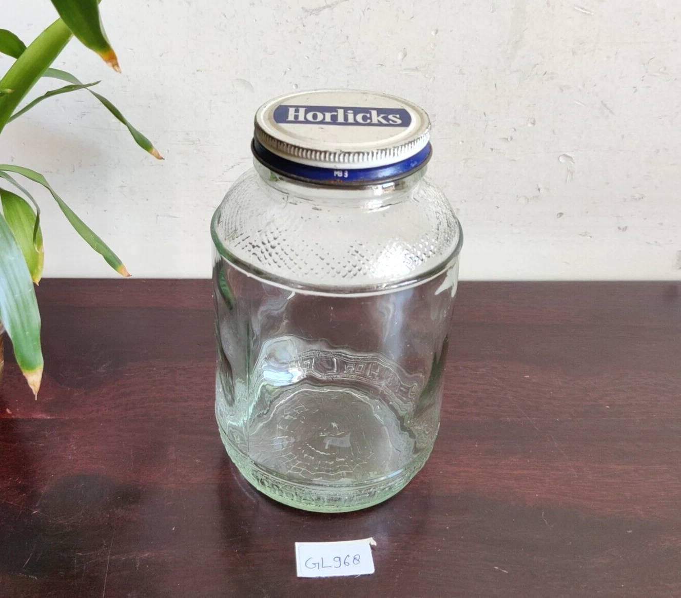 Vintage Horlicks Malted Milk England USA Baby Food Advertisement Jar GL968