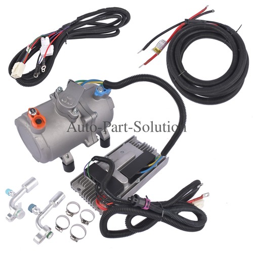 DC 12V Electric Car Air Conditioner Scroll Compressor A/C Control Panel Wire Kit - Picture 5 of 14