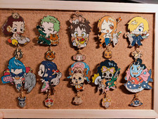 En Stock Anime UNA PIEZA Zoro Nami ACE Luffy Metal Insignia Broche Prendedor Colección