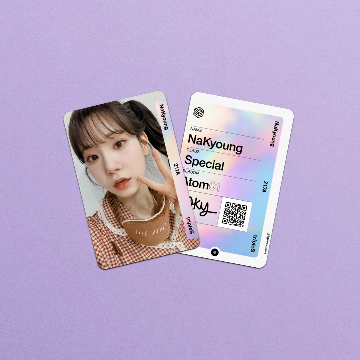 tripleS S7 NaKyoung REPLICA objekt Atom01 200s Fanmade Photocards