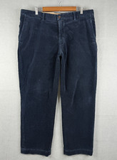 Vtg Polo Ralph Lauren Preston Pants Mens 40x30 Blue Corduroy Straight Leg Cotton