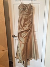 Brand new Never worn GOLD Bridesmaid Wedding/PROM Dress, size 2 US XS