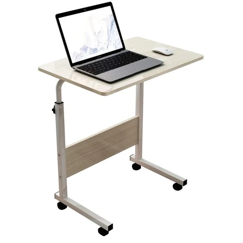 Portable Laptop Desk Tray Adjustable Folding Dinner Wheel Table Sofa Bed Side - Picture 8 of 9