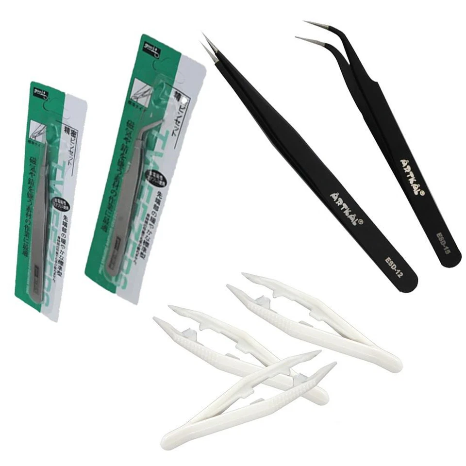 DIVERSE Pinzetten für Diamond Painting / Bügelperlen Artkal Metall Kunststoff Auswahl