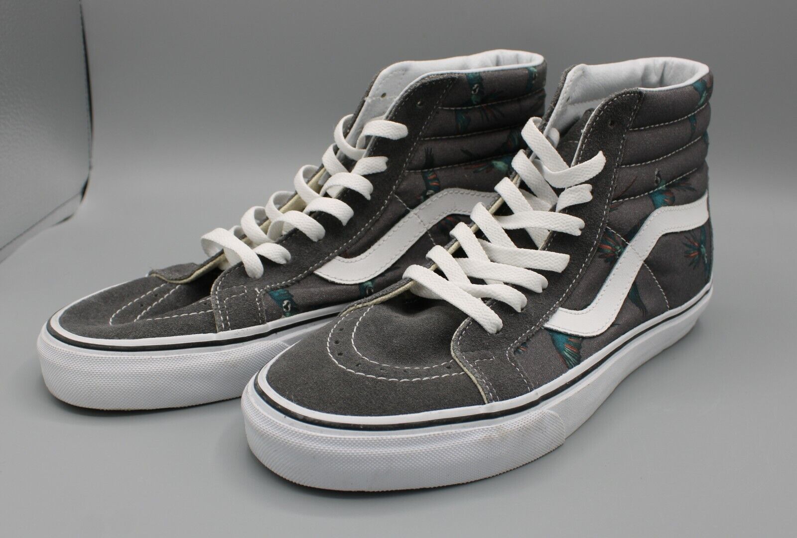 Vans Off The Wall Sk8-Hi Reissue Dirty Bird Pewter White US Mens 9.0 Read