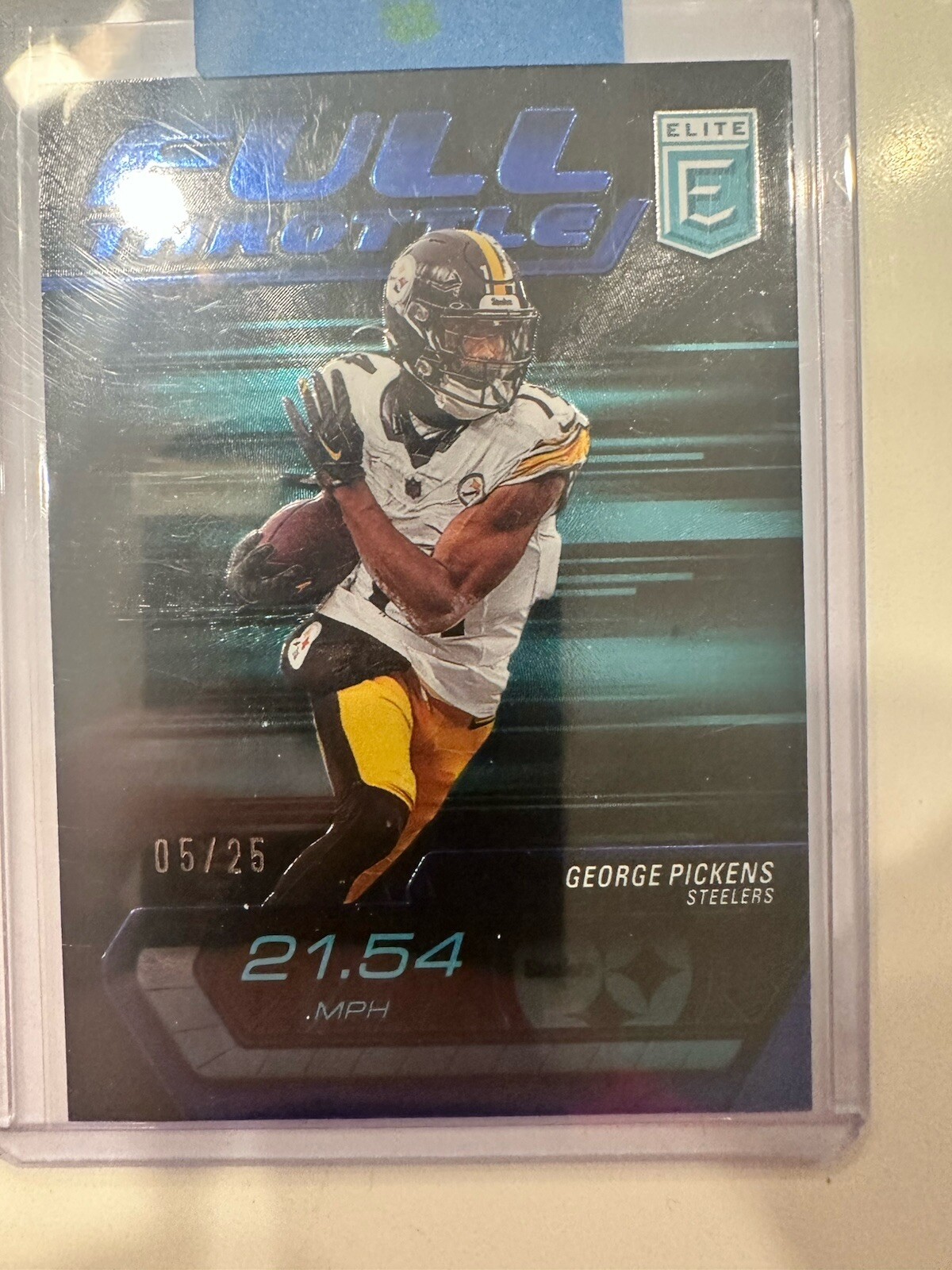 2024 Donruss Elite George Pickens Full Throttle Blue /25 #8 Steelers SSP