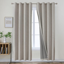 Cortinas opacas de 84 pulg. de largo, 2 paneles Burg, cortinas de oscurecimiento
