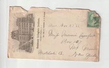 Advertising Postal Cover :  Hackettstown NJ  Centenary Collegiate Institute 1888
