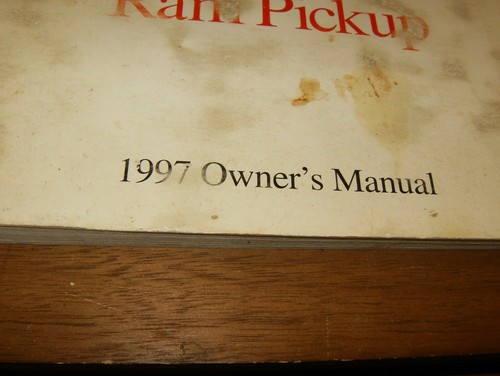 1997 Dodge Ram Diesel Truck Owners Manual User Guide Reference Operator Book OEM - Picture 2 of 12