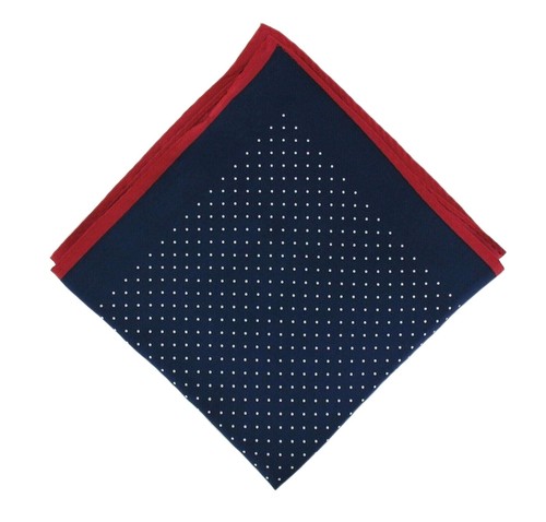 Michelsons UK - Pin Dot Silk Handkerchiefs with a Shoestring Border - Picture 2 of 18