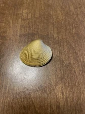 NICE VINTAGE SIGNED  BERGERE  GOLD TONE SHELL PIN