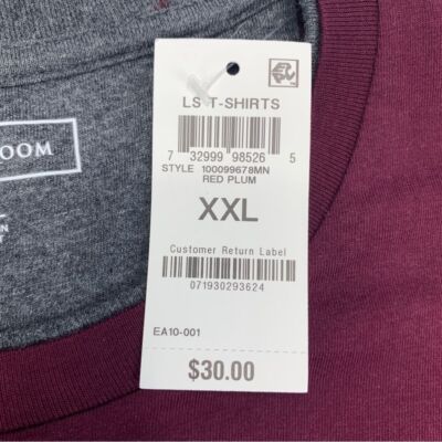 Club Room Mens Doubler Red Cotton Crewneck Tee T-Shirt Top Size