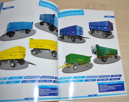 Palazoglu Tractor Trailer Model Catalog Agricultural Turkey Brochure Prospekt - Picture 10 of 10