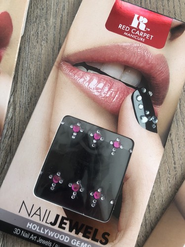 Red Carpet Manicure Nail Art Tips Appliques Jewels - Picture 3 of 8