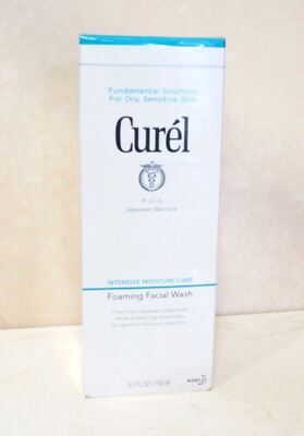 CUREL INTENSIVE MOISTURE CARE FOAMING FACIAL FACE WASH 5 OZ BOXED