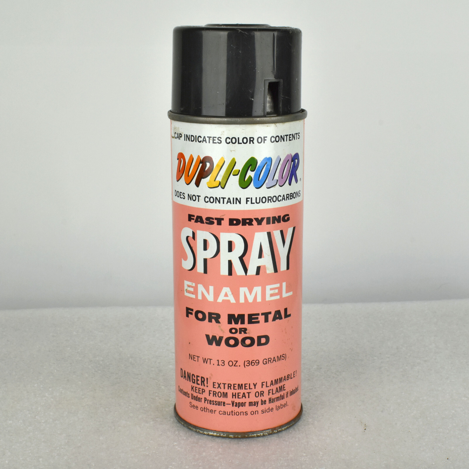 Vintage DupliColor Spray Enamel Paint Can BLACK 1/4 Full eBay