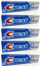 5 Pks Crest Tartar Protection,Anticavity Toothpaste,Fluoride,Regular Paste,2.4oz